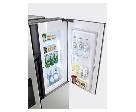 LG Side-by-Side mit modernem Design trifft Effizienz und den vollen Komfort von Door-in-Door TM , GS9366PZQZM