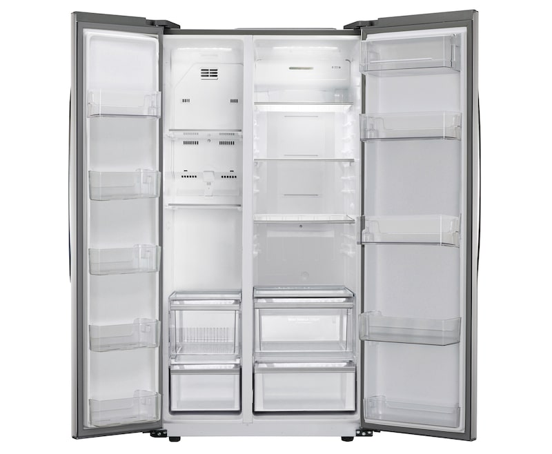 LG Side-by-Side-Kühlschrank mit Total No Frost Technologie, Moist Balance Crisper und Steel Oberfläche, GSB325PZQZ