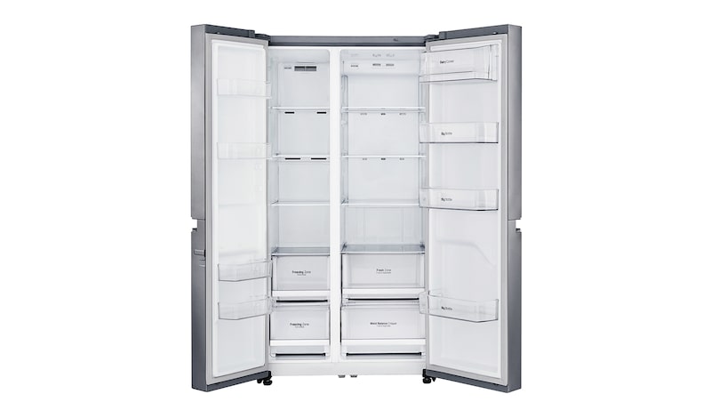 LG Side-by-Side mit 626 Litern Kapazität | Energieeffizienzklasse* F, GSB760PZXZ