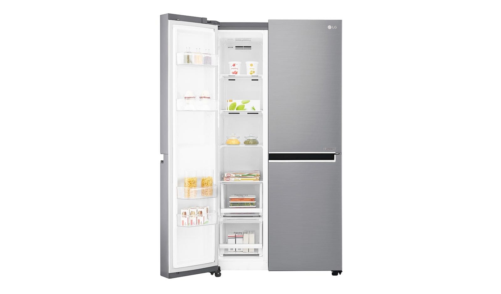 LG Side-by-Side mit 626 Litern Kapazität | Energieeffizienzklasse* F, GSB760PZXZ