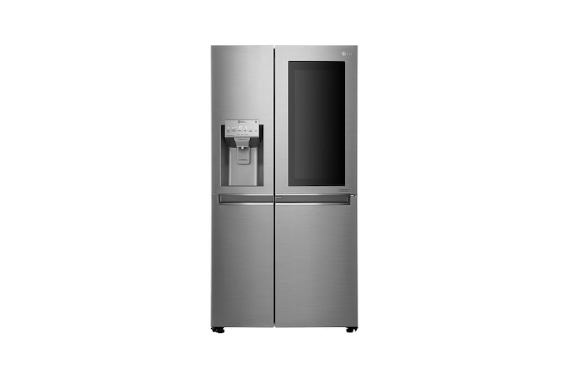 LG Side-by-Side mit InstaView Door-in-Door ®  | Eis-, Crushed Ice- und Wasserspender | 625 Liter Kapazität | Energieeffizienzklasse F | Interner Wassertank 4L | Steel | GSI961PZAZ, GSI961PZAZ