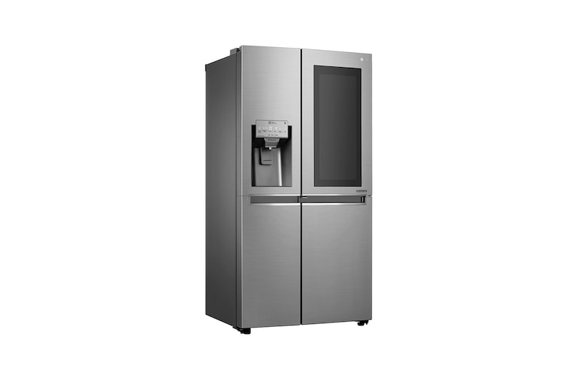 LG Side-by-Side mit InstaView Door-in-Door ®  | Eis-, Crushed Ice- und Wasserspender | 625 Liter Kapazität | Energieeffizienzklasse F | Interner Wassertank 4L | Steel | GSI961PZAZ, GSI961PZAZ