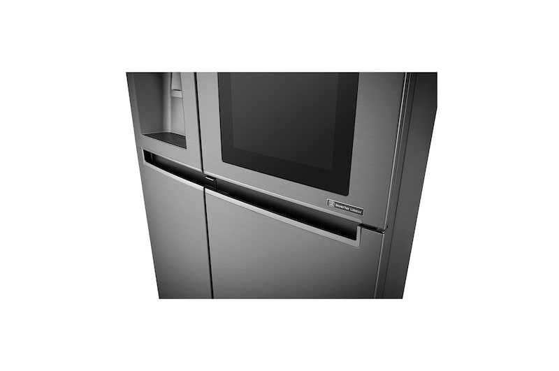 LG Side-by-Side mit InstaView Door-in-Door ®  | Eis-, Crushed Ice- und Wasserspender | 625 Liter Kapazität | Energieeffizienzklasse F | Interner Wassertank 4L | Steel | GSI961PZAZ, GSI961PZAZ