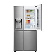 LG Side-by-Side mit InstaView Door-in-Door ®  | Eis-, Crushed Ice- und Wasserspender | 625 Liter Kapazität | Energieeffizienzklasse F | Interner Wassertank 4L | Steel | GSI961PZAZ, GSI961PZAZ