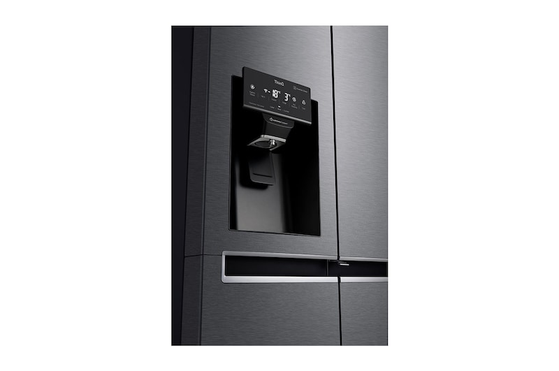 LG Side-by-Side mit Door-in-Door® |  Eis-, Crushed Ice- und Wasserspender  | 625 Liter Kapazität | Energieeffizienzklasse F | Festwasseranschluss  | Dark Graphite | GSJ470DIDV, GSJ470DIDV