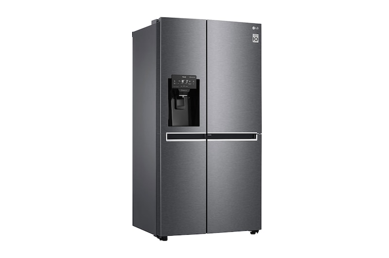 LG Side-by-Side mit Door-in-Door® |  Eis-, Crushed Ice- und Wasserspender  | 625 Liter Kapazität | Energieeffizienzklasse F | Festwasseranschluss  | Dark Graphite | GSJ470DIDV, GSJ470DIDV