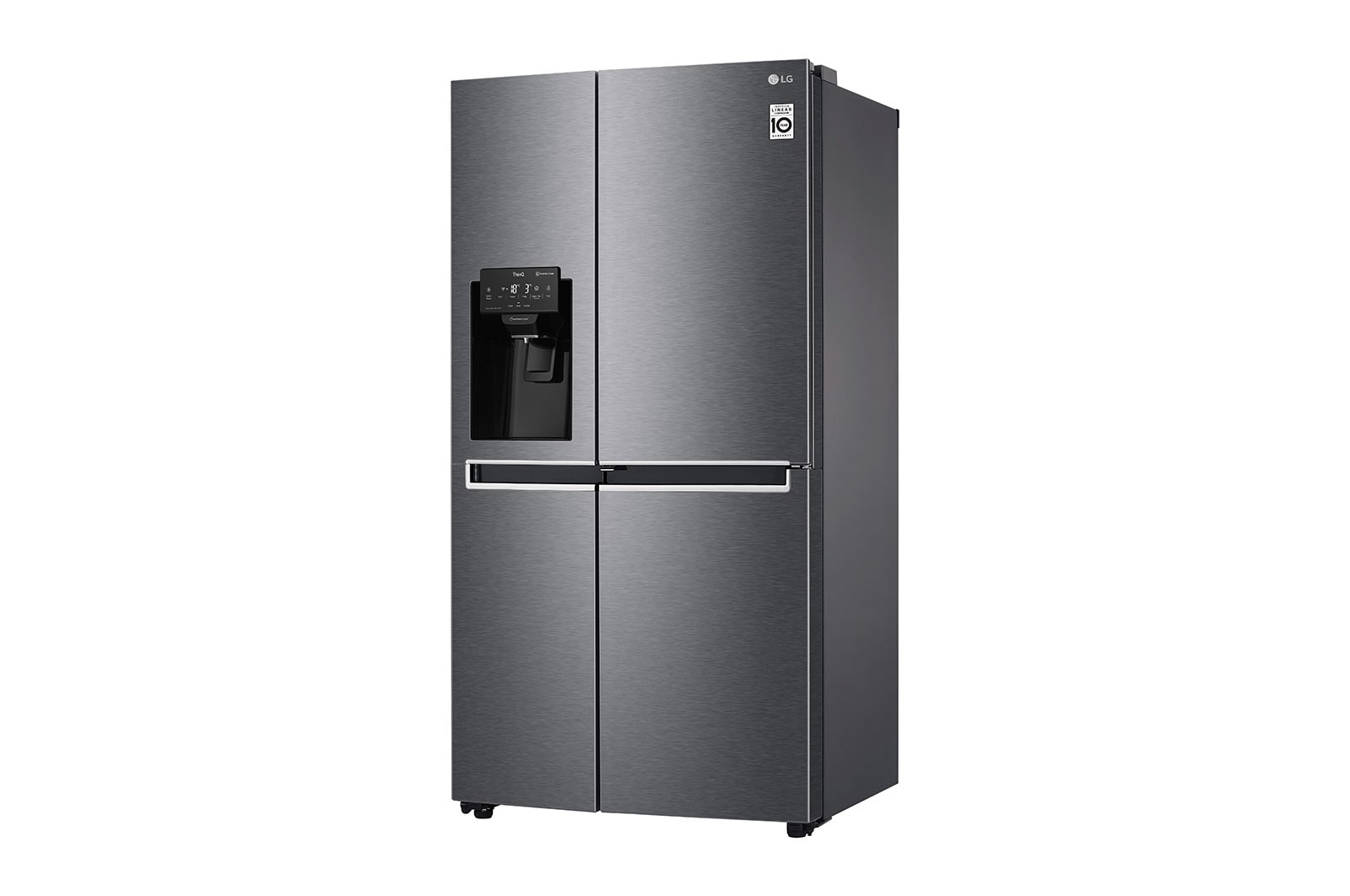 LG Side-by-Side mit Door-in-Door® |  Eis-, Crushed Ice- und Wasserspender  | 625 Liter Kapazität | Energieeffizienzklasse F | Festwasseranschluss  | Dark Graphite | GSJ470DIDV, GSJ470DIDV