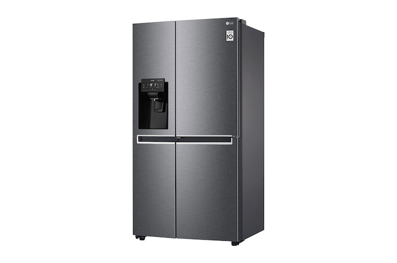 LG Side-by-Side mit Door-in-Door® |  Eis-, Crushed Ice- und Wasserspender  | 625 Liter Kapazität | Energieeffizienzklasse F | Festwasseranschluss  | Dark Graphite | GSJ470DIDV, GSJ470DIDV