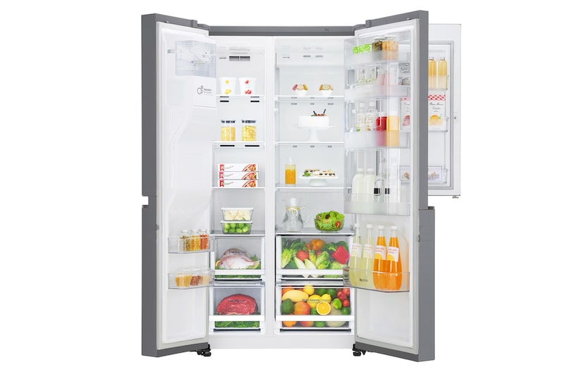 LG Side-by-Side mit Total No Frost |Frischefeature Moist Balance Crisper™ | Smart ThinQ™, GSJ760PZXZ