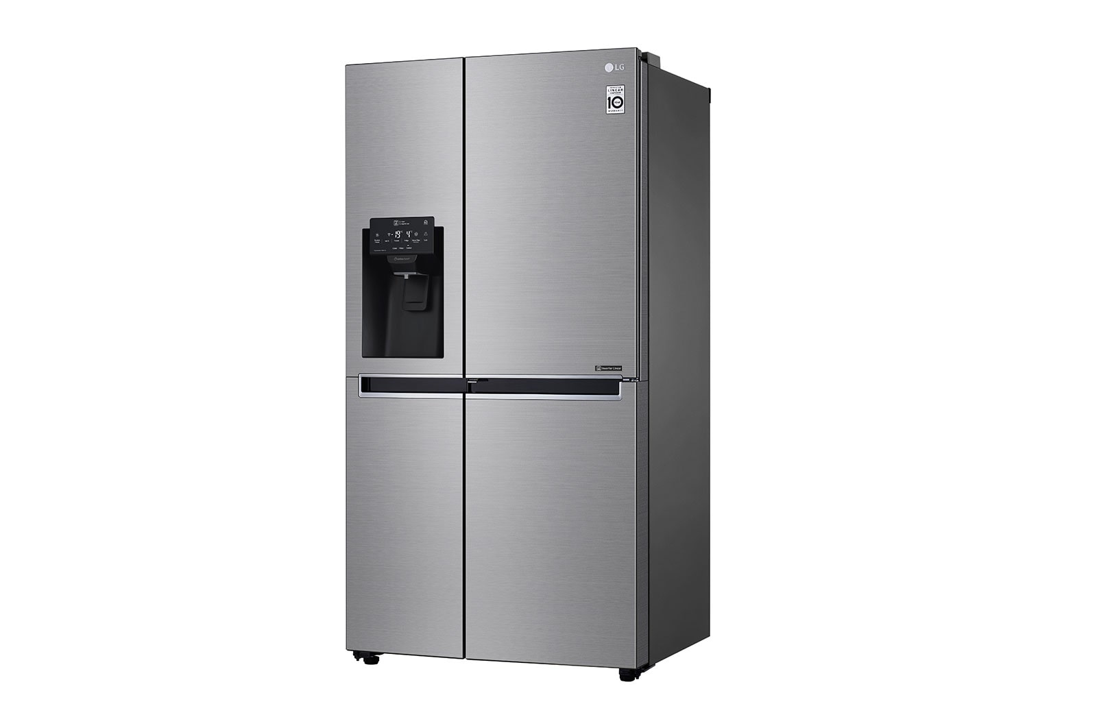 LG Side-by-Side mit Door-in-Door® |  Eis-, Crushed Ice- und Wasserspender  | 625 Liter Kapazität | ​Energieeffizienzklasse​ F | Festwasseranschluss | Steel | GSJ760PZZZ, GSJ760PZZZ