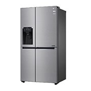 LG Side-by-Side mit Door-in-Door® |  Eis-, Crushed Ice- und Wasserspender  | 625 Liter Kapazität | ​Energieeffizienzklasse​ F | Festwasseranschluss | Steel | GSJ760PZZZ, GSJ760PZZZ