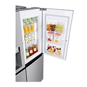LG Side-by-Side mit Door-in-Door® |  Eis-, Crushed Ice- und Wasserspender  | 625 Liter Kapazität | ​Energieeffizienzklasse​ F | Festwasseranschluss | Steel | GSJ760PZZZ, GSJ760PZZZ