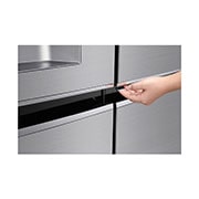 LG Side-by-Side mit Door-in-Door® |  Eis-, Crushed Ice- und Wasserspender  | 625 Liter Kapazität | ​Energieeffizienzklasse​ F | Festwasseranschluss | Steel | GSJ760PZZZ, GSJ760PZZZ