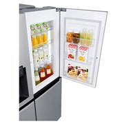 LG Side-by-Side mit Door-in-Door® |  Eis-, Crushed Ice- und Wasserspender  | 625 Liter Kapazität | ​​​​​​​Energieeffizienzklasse​ F​ | Interner Wassertank 4L | Steel | GSJ761PZZZ, GSJ761PZZZ