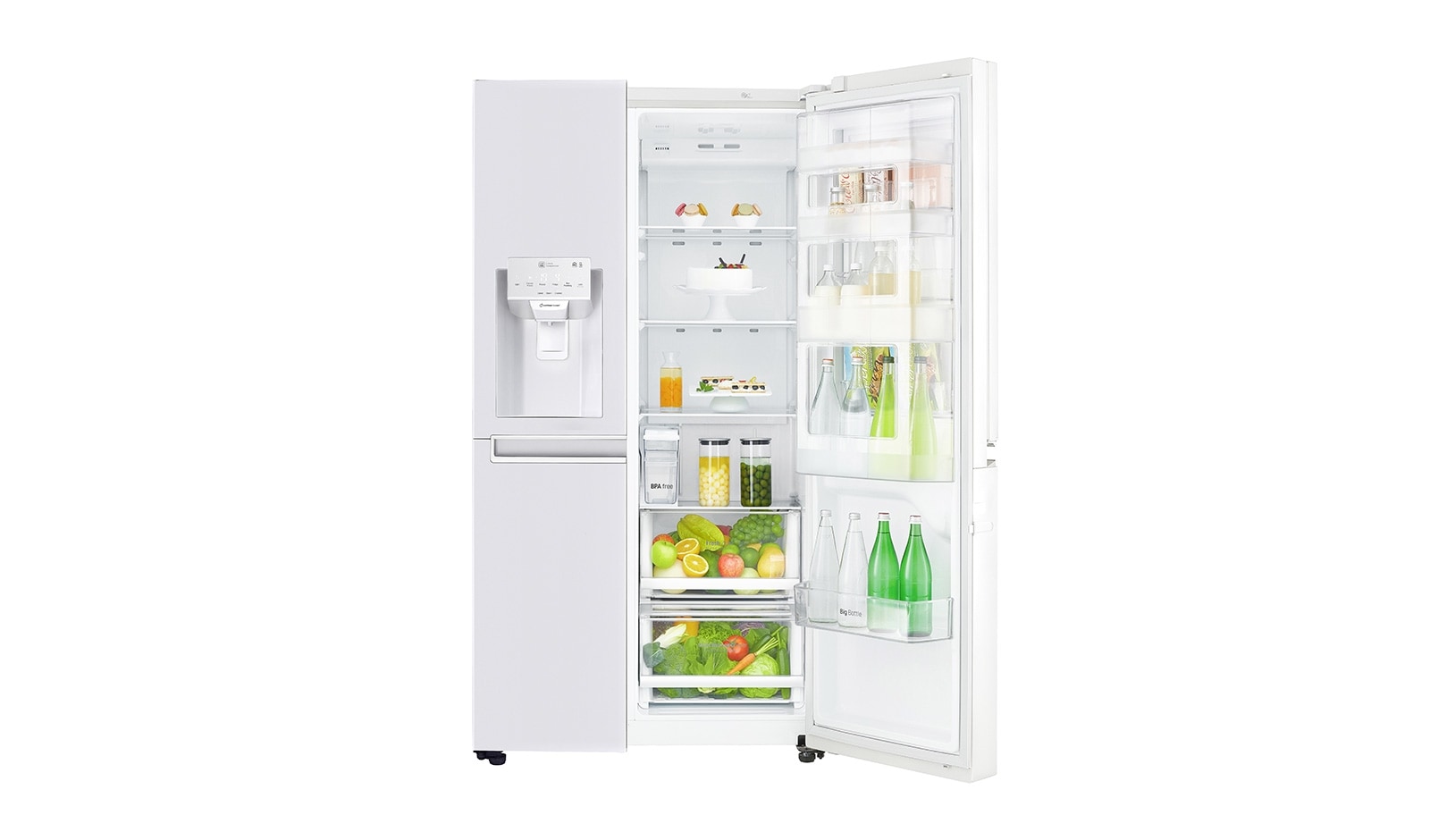 LG Side-by-Side ohne Festwasseranschluss und Door-in-Door™, GSJ761SWXZ