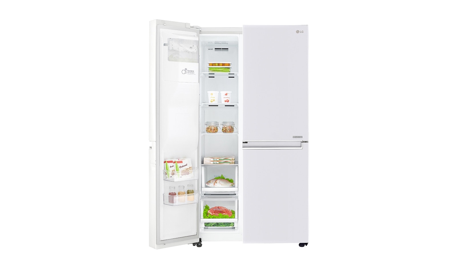 LG Side-by-Side ohne Festwasseranschluss und Door-in-Door™, GSJ761SWXZ