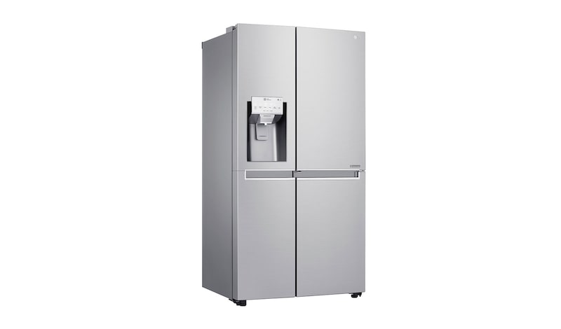 LG Side-by-Side mit Door-in-Door® |  Eis-, Crushed Ice- und Wasserspender  | 625 Liter Kapazität | Energieeffizienzklasse F | Interner Wassertank 4L | Edelstahl | GSJ961NEAZ, GSJ961NEAZ