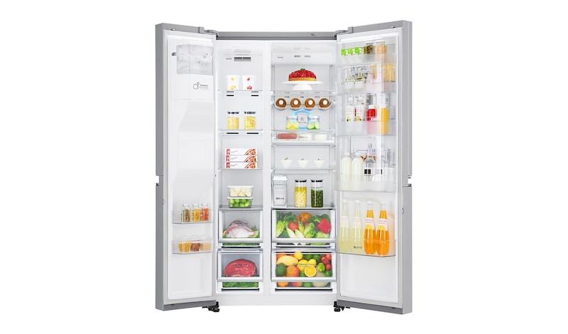 LG Side-by-Side mit Door-in-Door™ und Pure N Fresh | Energieeffizienzklasse* F, GSJ961NEBZ