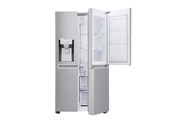 LG Side-by-Side mit Total No Frost | Eis-, Crushed Ice- und Wasserspender| Energieeffizienzklasse*  F, GSJ961NSUZ