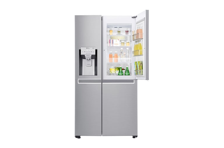 LG Side-by-Side mit Total No Frost | Eis-, Crushed Ice- und Wasserspender| Energieeffizienzklasse*  F, GSJ961NSUZ