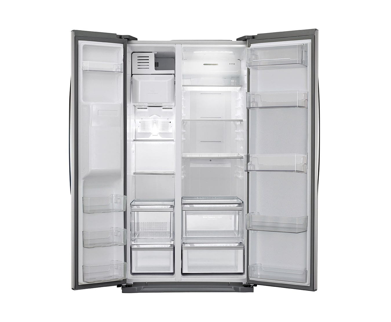 LG Side-by-Side-Kühlschrank mit Eis- und Wasserspender und Total No Frost Technologie, GSL325PZCV