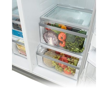 LG Side-by-Side-Kühlschrank mit Eis- und Wasserspender und Total No Frost Technologie, GSL325PZYZ
