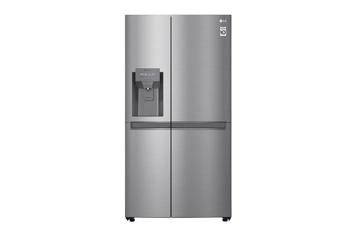 LG Side-by-Side Kühlschrank (F, 625L, 179cm hoch) mit Eis-, Crushed Ice- und Wasserspender & internem Wassertank | GSL481PZXZ, GSL481PZXZ