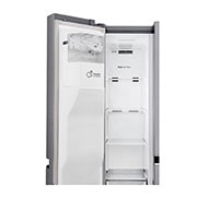LG Side-by-Side Kühlschrank (F, 625L, 179cm hoch) mit Eis-, Crushed Ice- und Wasserspender & internem Wassertank | GSL481PZXZ, GSL481PZXZ