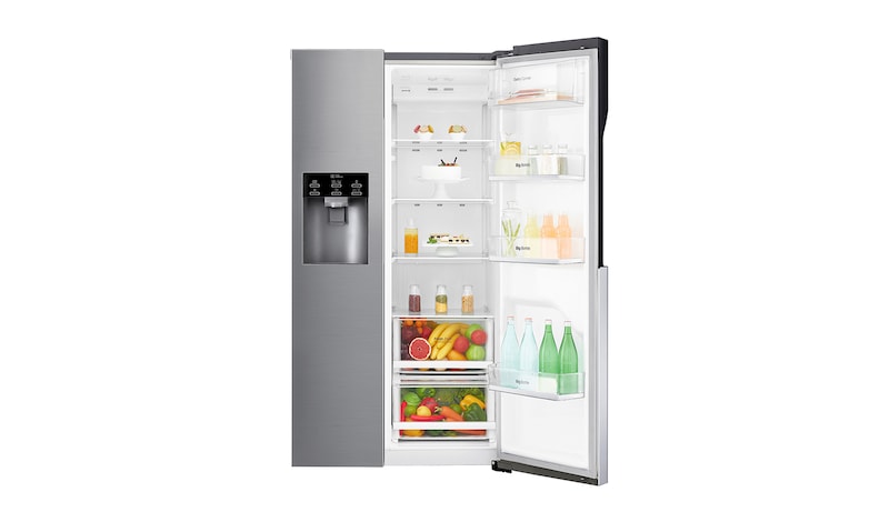 LG F Side-by-Side mit Eis-, Crushed Ice- und Wasserspender und Total No Frost, GSL560PZXV