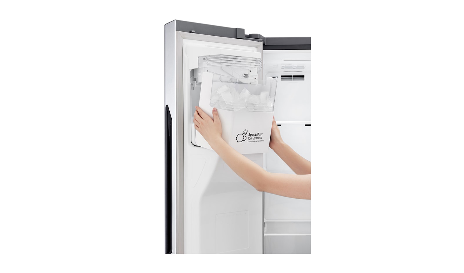 LG F Side-by-Side mit Eis-, Crushed Ice- und Wasserspender und Total No Frost, GSL560PZXV
