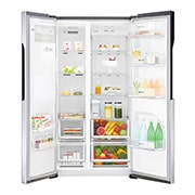 LG Side-by-Side mit Eis-, Crushed Ice- und Wasserspender und Total No Frost, GSL561PZUV