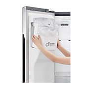 LG Side-by-Side mit Eis-, Crushed Ice- und Wasserspender und Total No Frost, GSL561PZUV