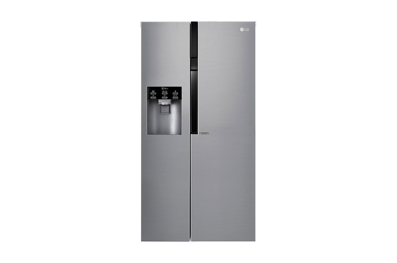 LG Side-by-Side mit Eis-, Crushed Ice- und Wasserspender und Total No Frost, GSL561PZUV