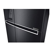 LG Side-by-Side mit Eis-, Crushed Ice- und Wasserspender | 625 Liter Kapazität | ​Energieeffizienzklasse​ F | Interner Wassertank 4L | Matte Black Steel | GSL761MCZZ, GSL761MCZZ