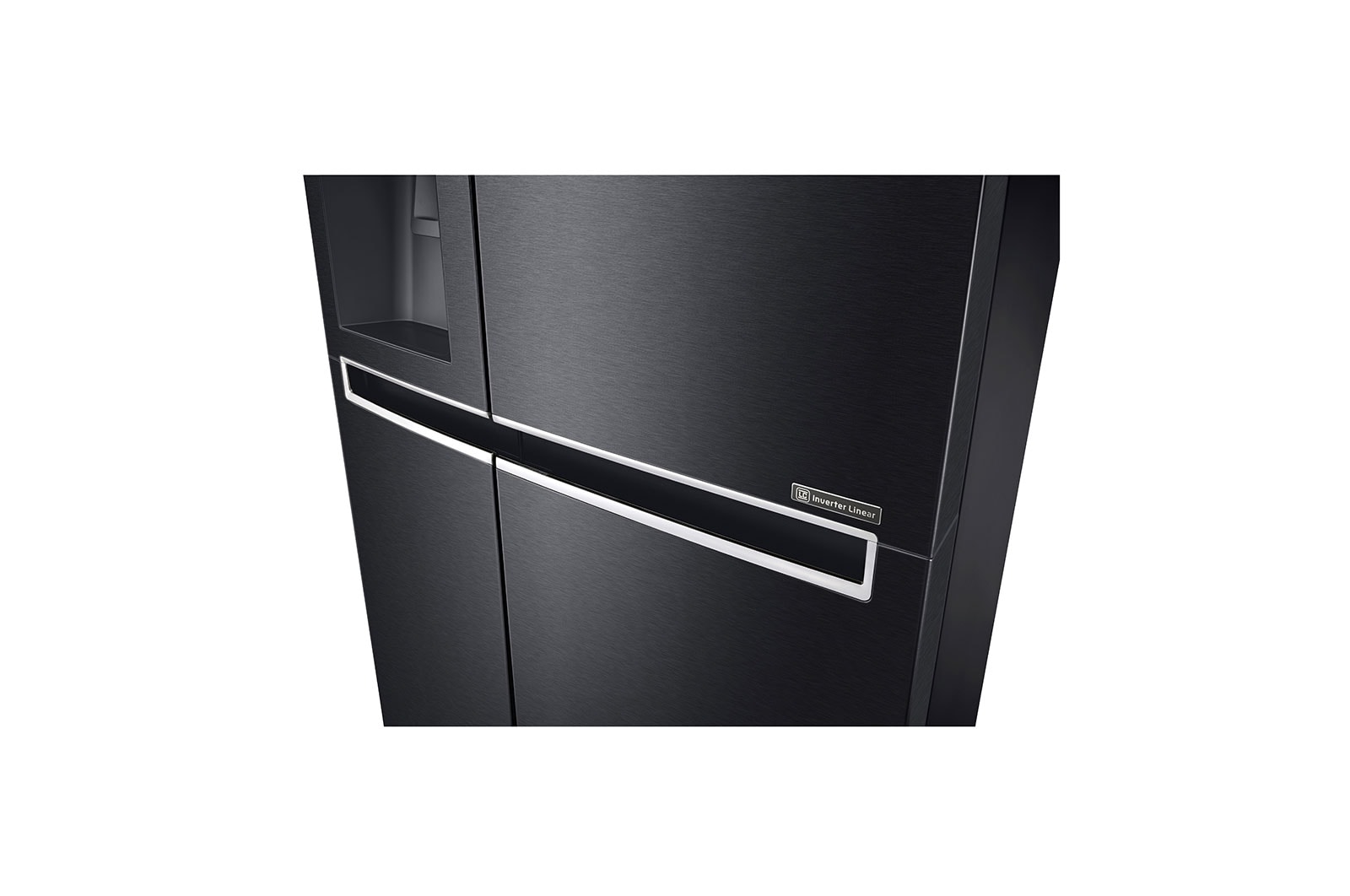LG Side-by-Side mit Eis-, Crushed Ice- und Wasserspender | 625 Liter Kapazität | ​Energieeffizienzklasse​ F | Interner Wassertank 4L | Matte Black Steel | GSL761MCZZ, GSL761MCZZ