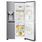 LG Side-by-Side mit Eis-, Crushed Ice- und Wasserspender | Total No Frost | Energieeffizienzklasse* A++, GSL961PZBZ