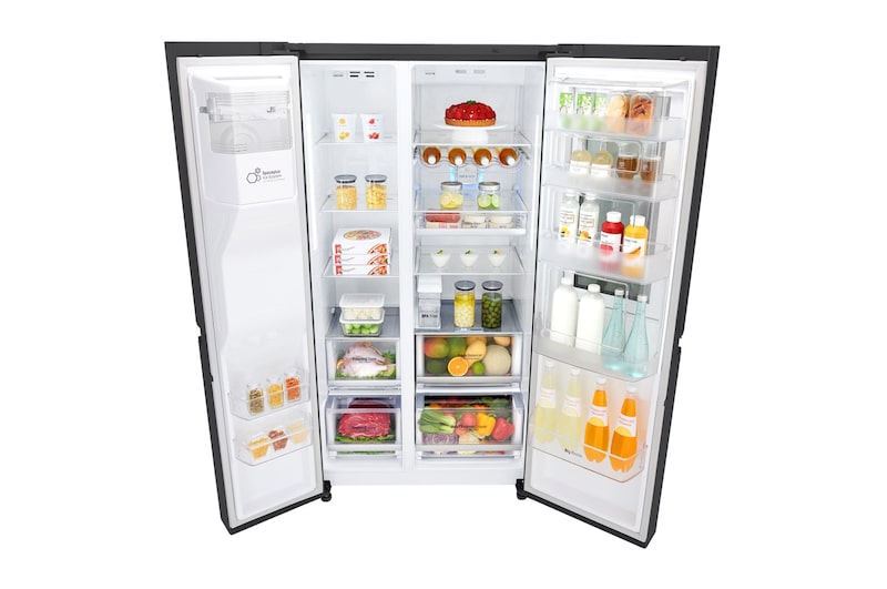 LG InstaView™ Side-by-Side mit 601 Litern Kapazität, GSX961MTAZ