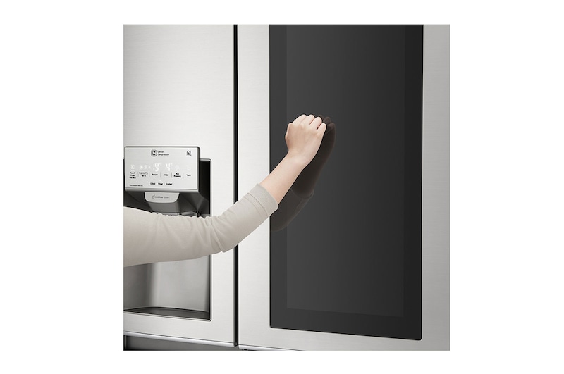 LG Side-by-Side mit InstaView Door-in-Door® | Eis-, Crushed Ice- und Wasserspender  | 625  Liter Kapazität |​ ​​​​​​Energieeffizienzklasse​ F​ | Interner Wassertank 4L | Edelstahl | GSX961NEVZ, GSX961NEVZ