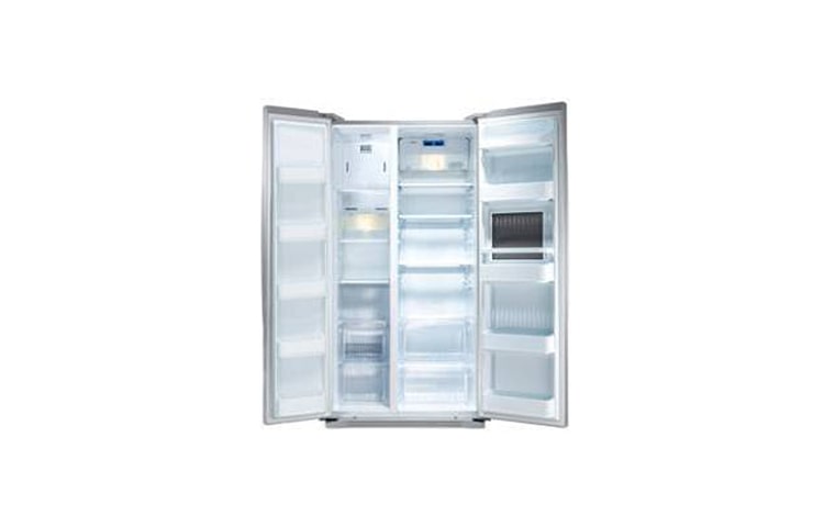 LG Side-by-Side Kühl- Gefrierkombination in Platinum Silber mit LED-Display, GW-C217FLQK