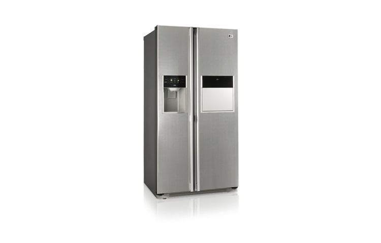 Vorderseite von Side-by-Side Kühl- Gefrierkombination mit 521 Liter Gesamtnutzinhalt GW-P217FLQK