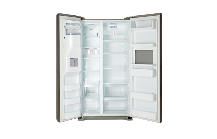 LG Side-by-Side Kühl- Gefrierkombination mit 538 Liter Fassungsvermögen in Platinum Silber, GW-P227BLQV