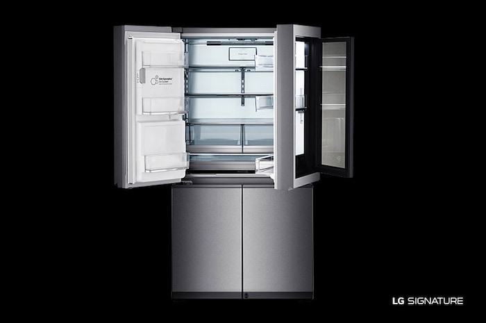 LG SIGNATURE InstaView Door-in-Door® Kühlschrank (F, 643L, 179cm hoch) | LSR100, LSR100