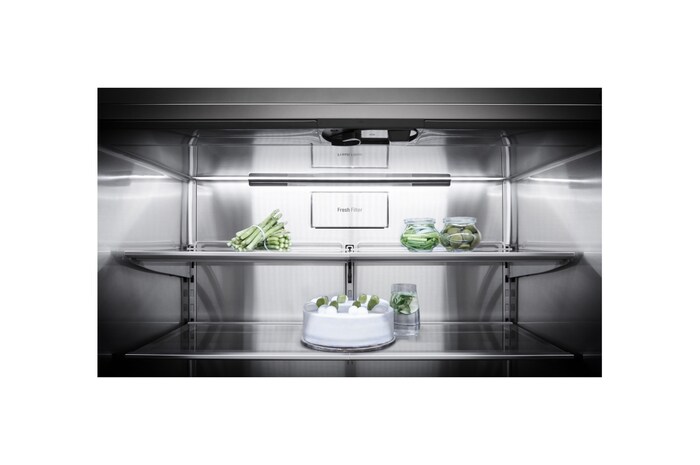 LG SIGNATURE InstaView Door-in-Door® Kühlschrank (F, 643L, 179cm hoch) | LSR100, LSR100