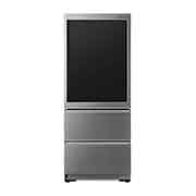 Vorderseite von LG SIGNATURE Kühl-Gefrierkombination mit InstaView Door-in-Door®  | 435 Liter Kapazität  | ​​Energieeffizienzklasse ​F​ | Edelstahl mit Textured Steel®-Finish | LSR200B LSR200B