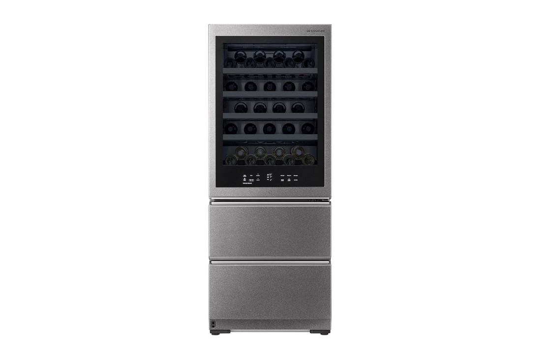 LG SIGNATURE Weinkühlschrank mit InstaView® (E, 420L, 179cm hoch) mit Eclipse Display & Inverter Linear Compressor® | LSR200W, LSR200W