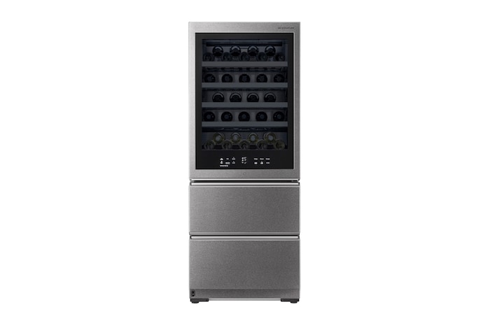 LG SIGNATURE Weinkühlschrank mit InstaView® (E, 420L, 179cm hoch) mit Eclipse Display & Inverter Linear Compressor® | LSR200W, LSR200W