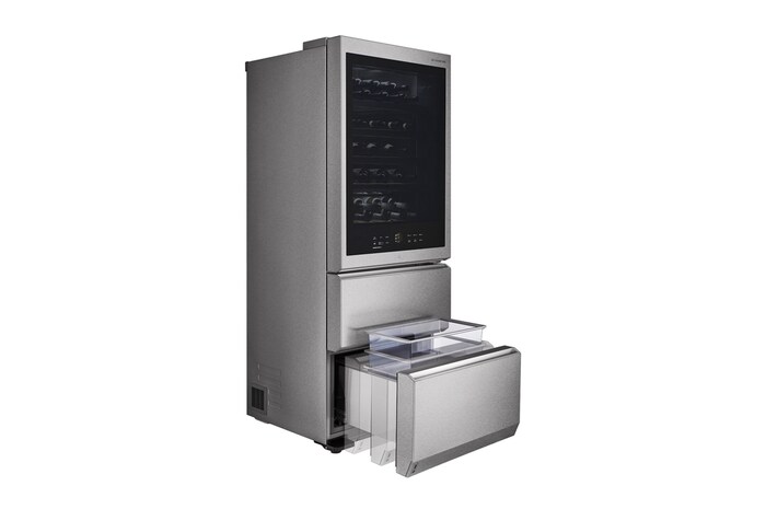 LG SIGNATURE Weinkühlschrank mit InstaView® (E, 420L, 179cm hoch) mit Eclipse Display & Inverter Linear Compressor® | LSR200W, LSR200W