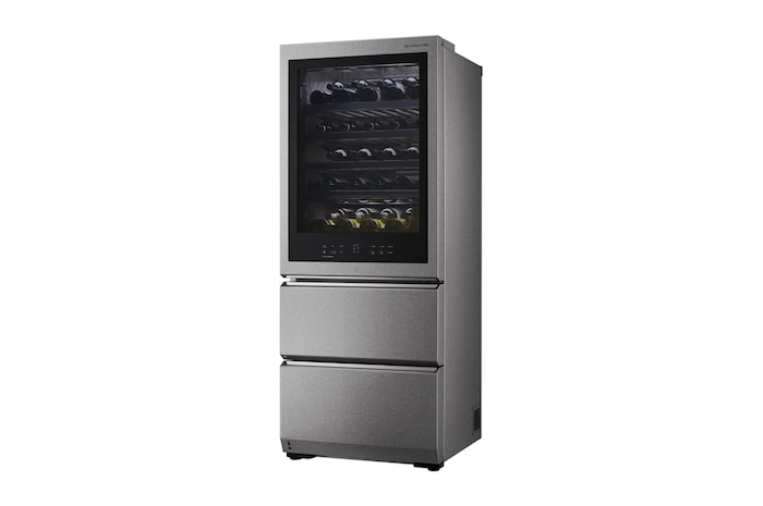 LG SIGNATURE Weinkühlschrank mit InstaView® (E, 420L, 179cm hoch) mit Eclipse Display & Inverter Linear Compressor® | LSR200W, LSR200W