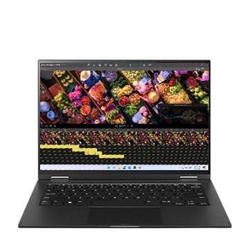 Demonstration des Laptop-Modus.