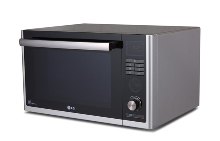 LG Solo-Mikrowelle mit 6 Profikoch-Einstellungen, Carbon-Heizelement und Intellowave-System, MJ3281BC